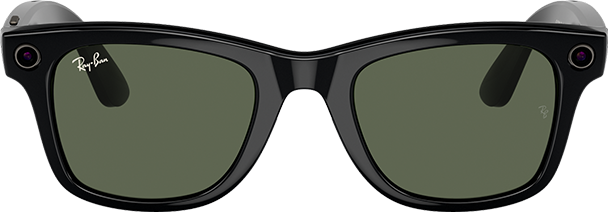 Ray-Ban Meta Wayfarer Large Smart Glasses - Shiny Black - Black  (Product view 1)