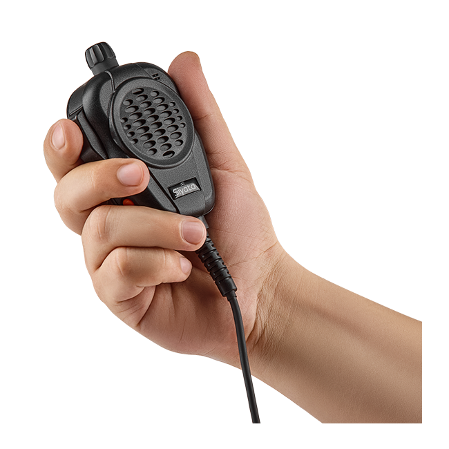 Siyata SD7 Wired Palm Mic Pro 2W Speaker Using AI Active Noise Cancellation Microphone - Black  (Product view 6)