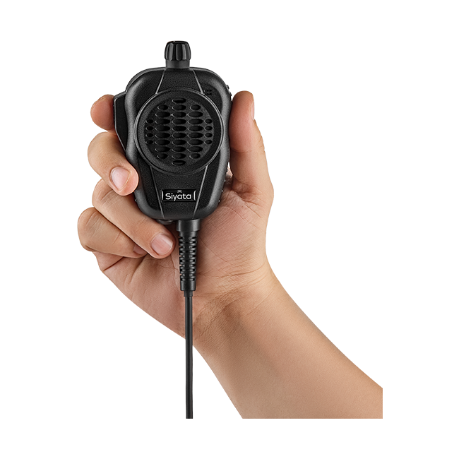 Siyata SD7 Wired Palm Mic Pro 2W Speaker Using AI Active Noise Cancellation Microphone - Black  (Product view 7)