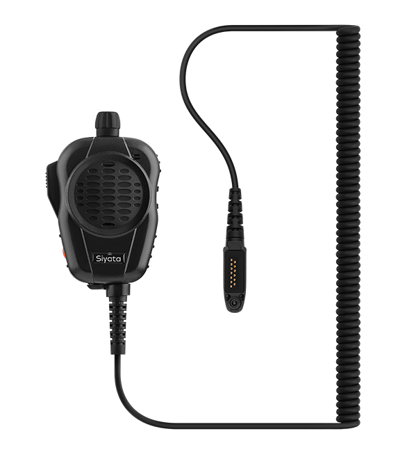 Siyata SD7 Wired Palm Mic Pro 2W Speaker Using AI Active Noise Cancellation Microphone - Black  (Product view 9)