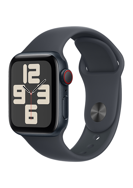 Apple Watch SE 2nd Gen (2022) - 40mm - Midnight Aluminum Midnight Sport S-M  (Product view 2)