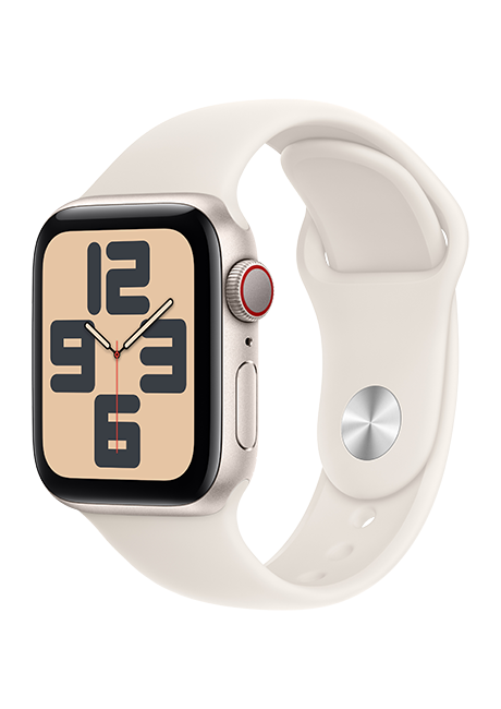 Apple Watch SE 2nd Gen (2022) - 40mm - Starlight Aluminum Starlight Sport M-L  (Product view 2)