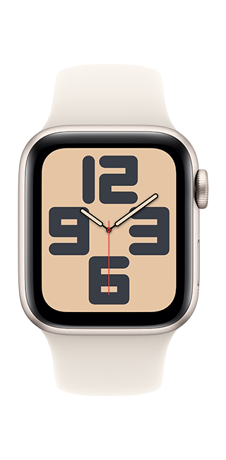 Apple Watch SE 2nd Gen (2022) - 40mm - Starlight Aluminum Starlight Sport M-L  (Product view 3)