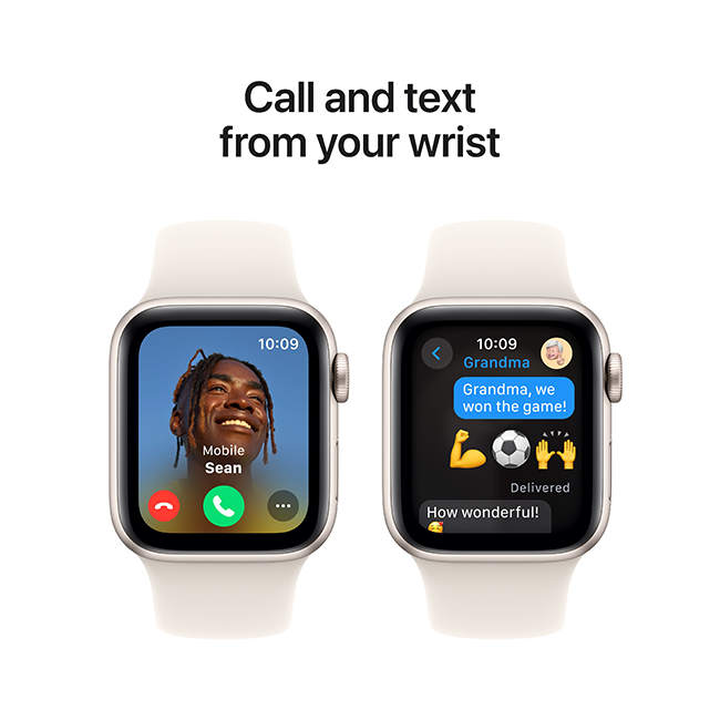 Apple Watch SE 2nd Gen (2022) - 40mm - Starlight Aluminum Starlight Sport M-L  (Product view 5)