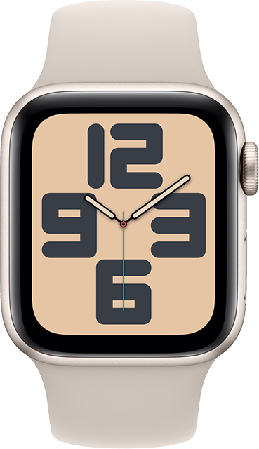 Apple Watch SE 2nd Gen (2022) - 40mm - Starlight Aluminum Starlight Sport M-L  (Product view 1)