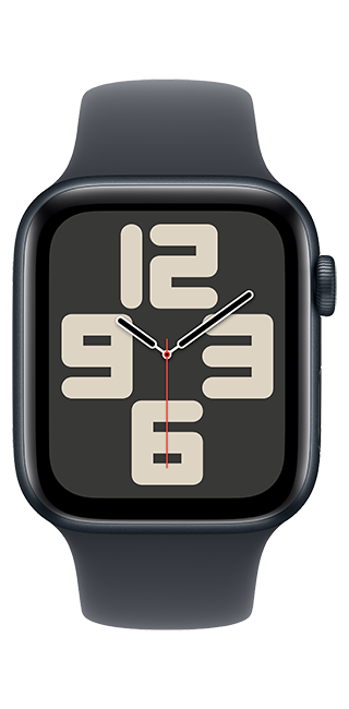Apple Watch SE 2nd Gen (2022) - 44mm - Midnight Aluminum Midnight Sport S-M  (Product view 3)