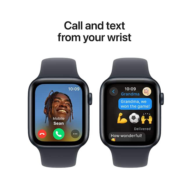 Apple Watch SE 2nd Gen (2022) - 44mm - Midnight Aluminum Midnight Sport S-M  (Product view 5)