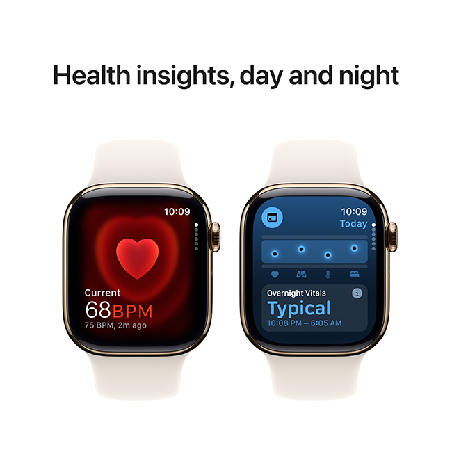 Apple Watch Series 10 42mm - Gold Titanium Starlight Sport Band M-L  (Product view 6)