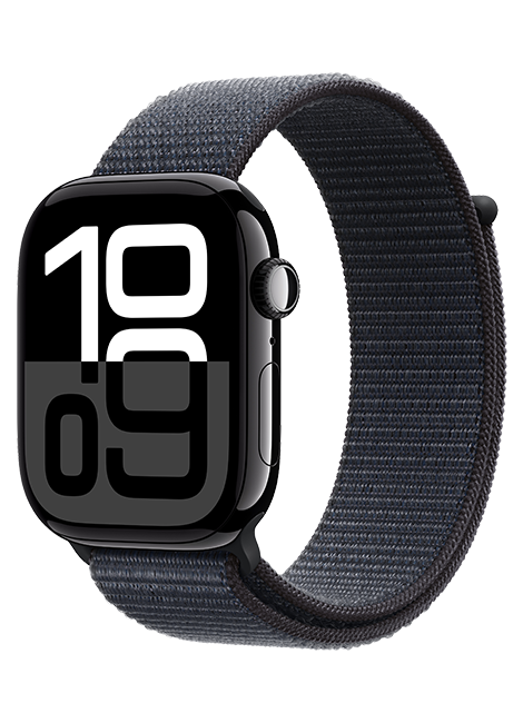 Apple Watch Series 10 46mm - Jet Black Aluminum Ink Sport Loop  (Product view 2)