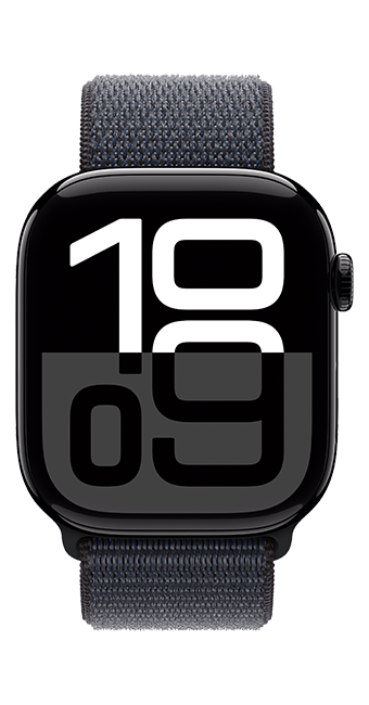 Apple Watch Series 10 46mm - Jet Black Aluminum Ink Sport Loop  (Product view 3)