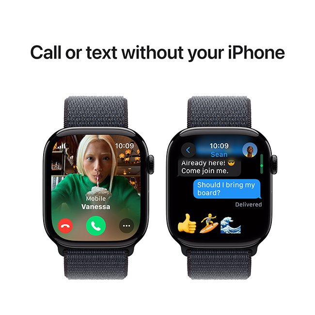 Apple Watch Series 10 46mm - Jet Black Aluminum Ink Sport Loop  (Product view 8)