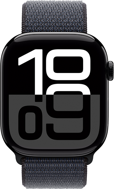 Apple Watch Series 10 46mm - Jet Black Aluminum Ink Sport Loop  (Product view 1)