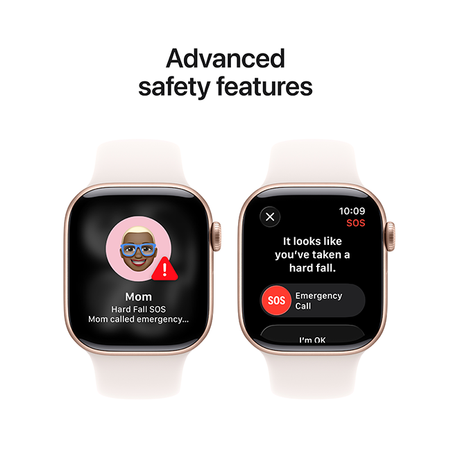 Apple Watch Series 11 42mm - Rose Gold Aluminum Light Blush Sport Band S-M  (Product view 6)