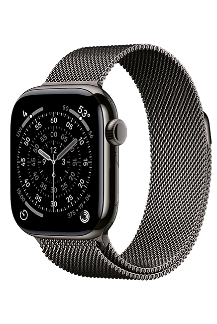 Apple Watch Series 11 42mm - Slate Titanium Black Sport Band M-L  (Product view 2)