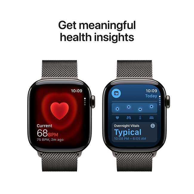 Apple Watch Series 11 42mm - Slate Titanium Black Sport Band M-L  (Product view 5)