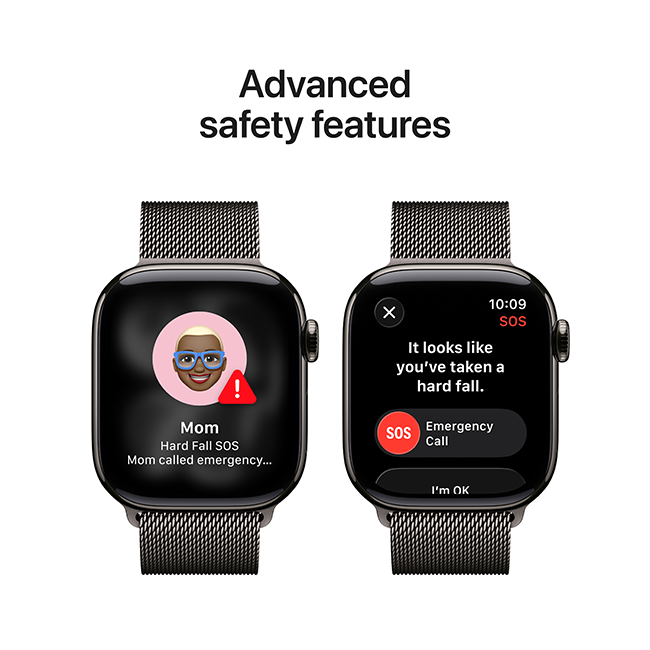 Apple Watch Series 11 42mm - Slate Titanium Black Sport Band M-L  (Product view 6)