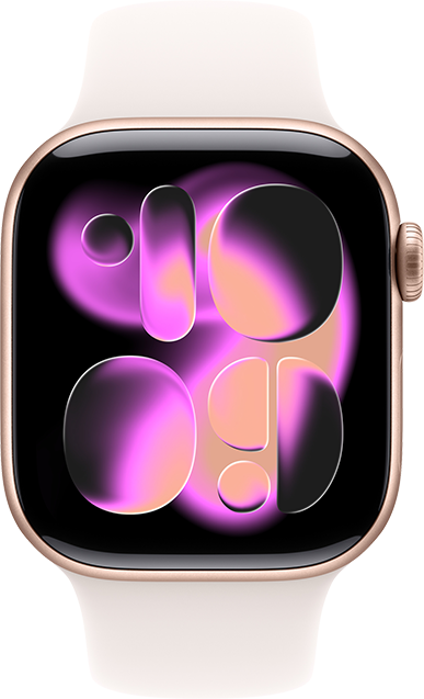 Apple Watch Series 11 42mm - Rose Gold Aluminum Light Blush Sport Band S-M  (Product view 1)
