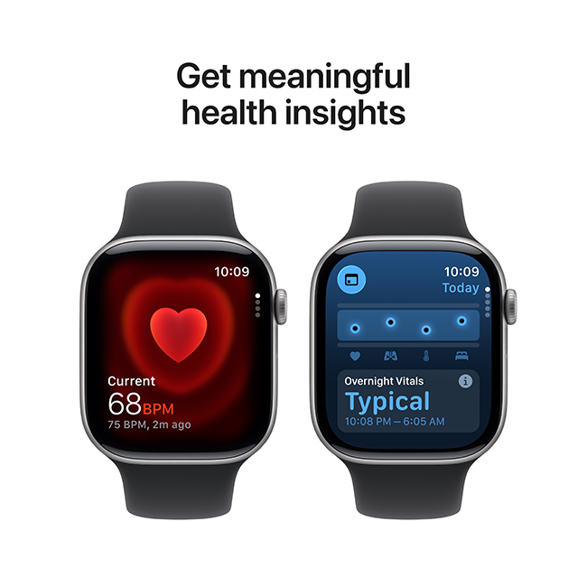 Apple Watch Series 11 46mm - Space Gray Aluminum Black Sport Band M-L  (Product view 5)