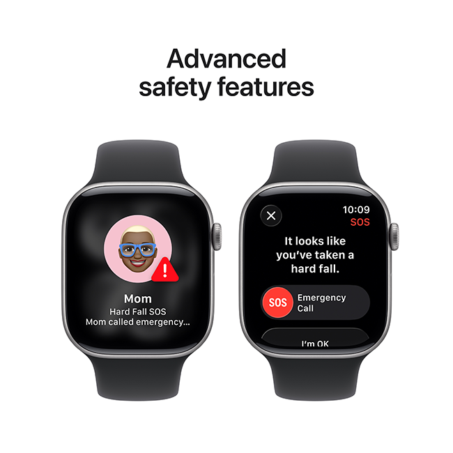 Apple Watch Series 11 46mm - Space Gray Aluminum Black Sport Band M-L  (Product view 6)