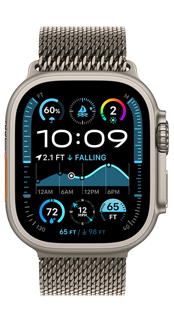Apple Watch Ultra 2 49mm - Natural Titanium Natural Milanese Loop Small  (Product view 3)