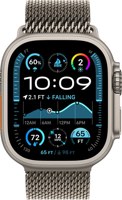 Apple Watch Ultra 2 49mm - Natural Titanium Natural Milanese Loop Small  (Product view 1)