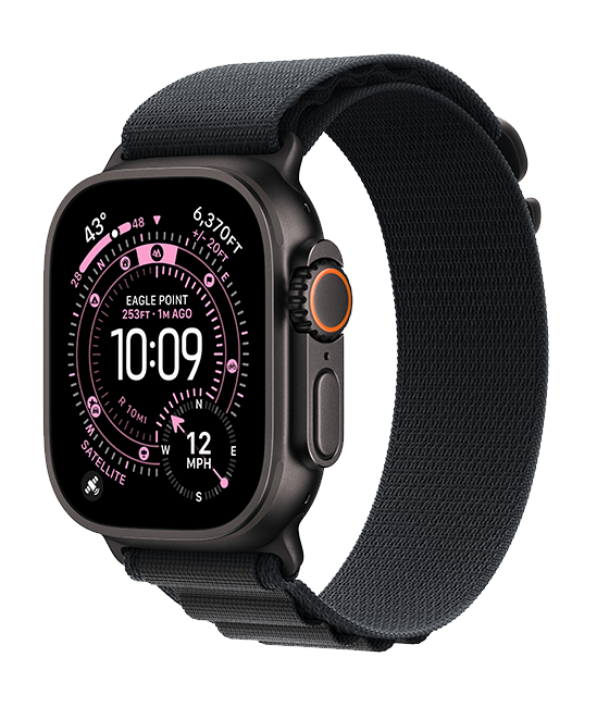 Apple Watch Ultra 3 49mm - Black Titanium Black Alpine Loop Large  (Product view 2)