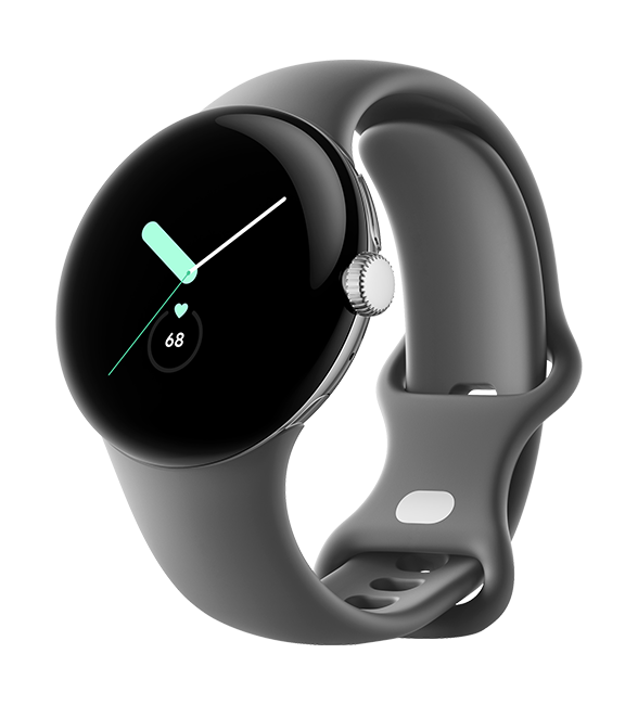 Google Pixel Watch 41mm - Polished Silver  (Product view 2)