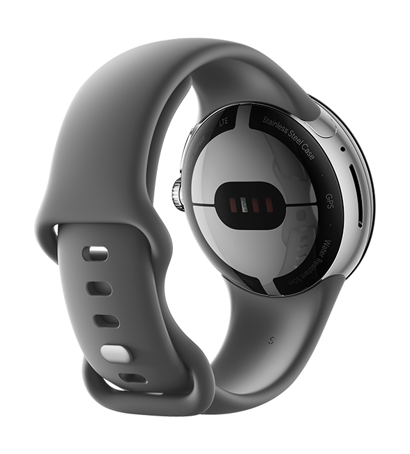 Google Pixel Watch 41mm - Polished Silver  (Product view 4)