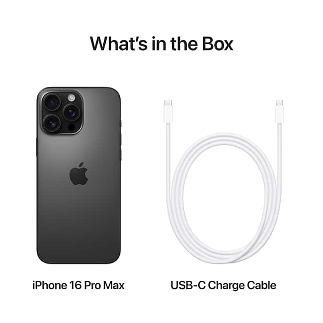 Apple iPhone 16 Pro Max - AT&T PREPAID - Black Titanium  (Product view 10)