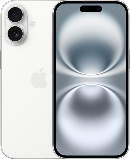 Apple iPhone 16 - White  (Product view 1)