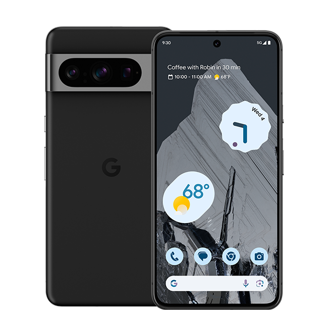 Google Pixel 8 Pro - AT&T PREPAID - Obsidian  (Product view 1)