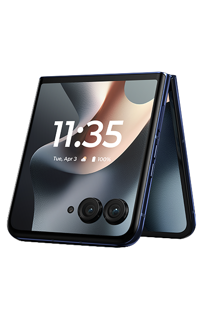 Motorola razr+ 2025 - AT&T PREPAID - Midnight Blue  (Product view 4)