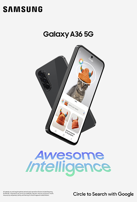 Samsung Galaxy A36 5G - Awesome Black  (Product view 2)