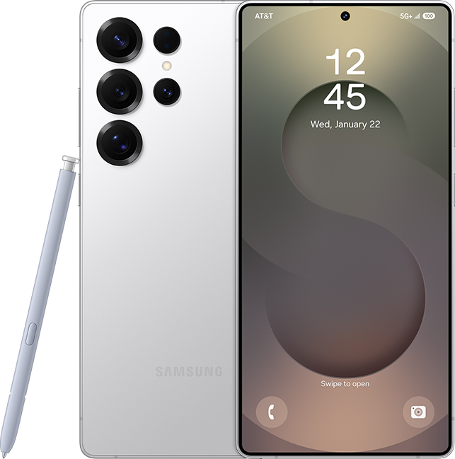 Samsung Galaxy S25 Ultra - Titanium Whitesilver  (Product view 1)