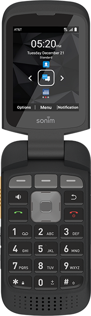 Sonim XP3plus (No Camera) - AT&T PREPAID - Black  (Product view 1)