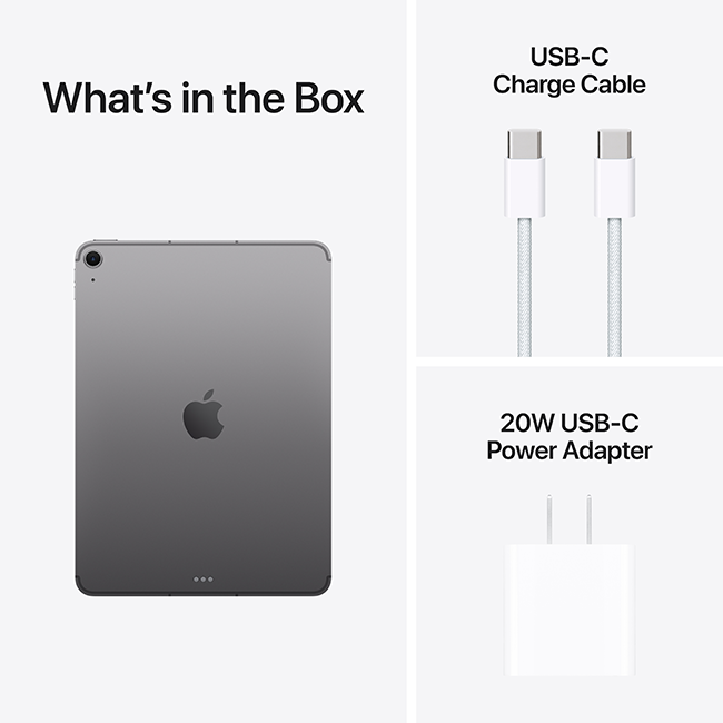 Apple iPad Air 11-inch (M3) 2025 - Space Gray  (Product view 10)