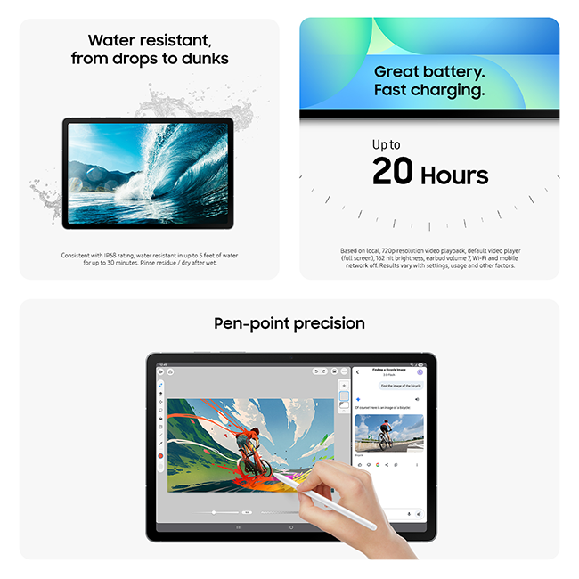 Samsung Galaxy Tab S10 FE 5G - Gray  (Product view 5)