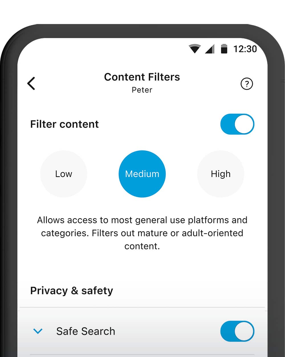 Content filters