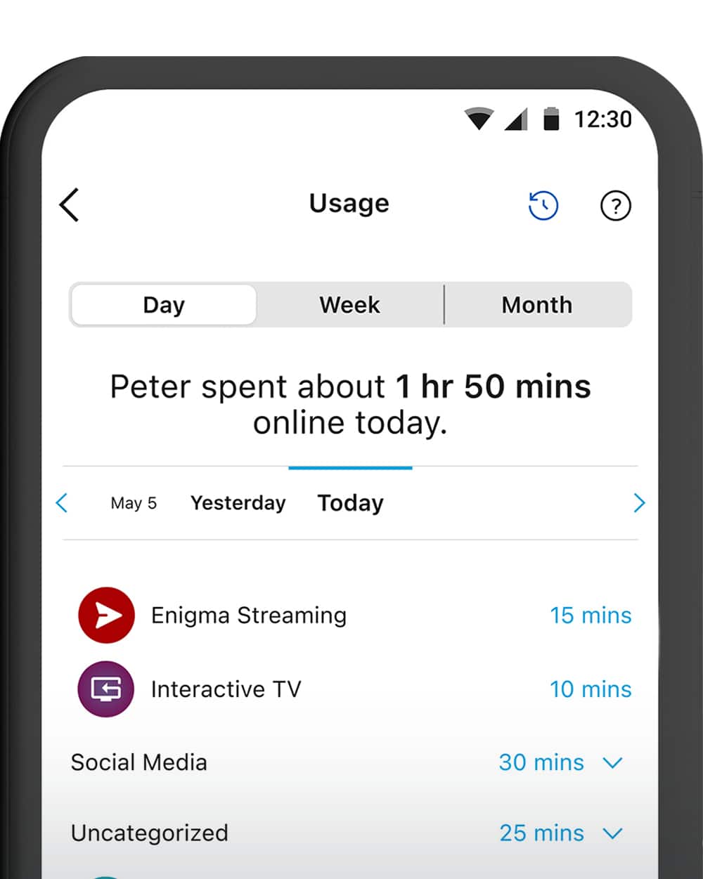 Usage tracker