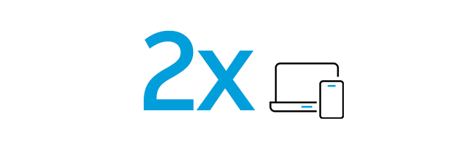 2x point